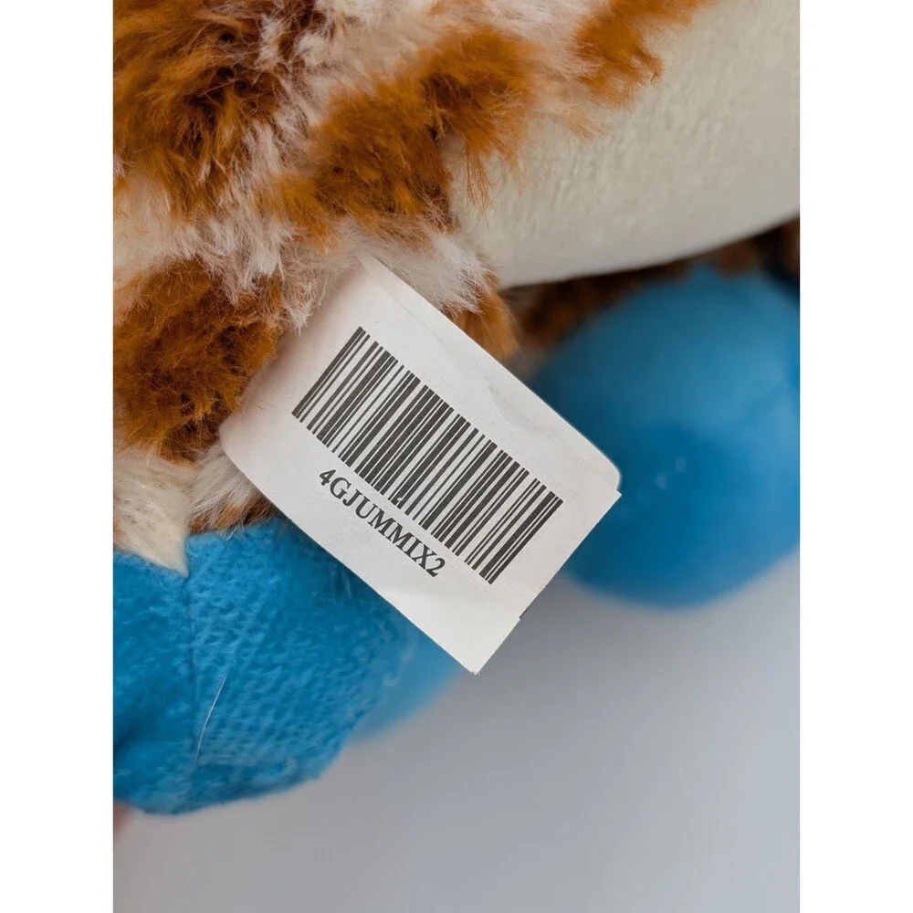 A Global Giraffe Plush Blue Accents Stuffed Animal 10” Cute Kawaii 2020 Toy